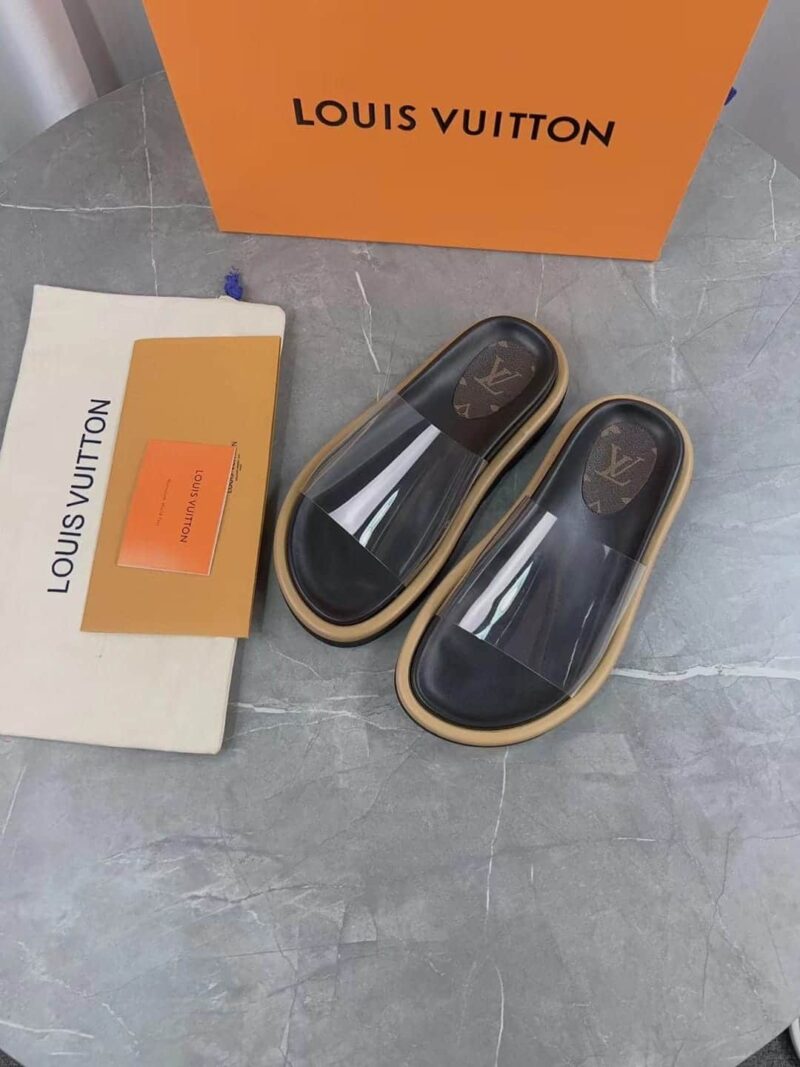 Alternative view of LOUIS VUITTON TRANSPARENT SLIPPERS BLACK