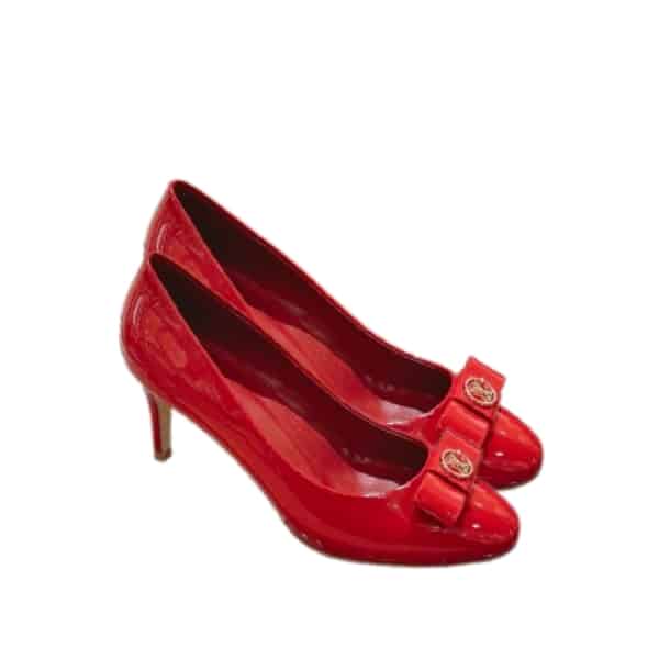 LOUIS VUITTON PATENT LEATHER PUMPS RED