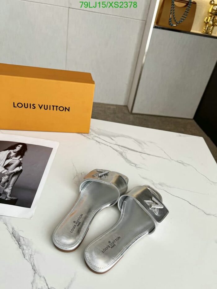 Alternative view of LOUIS VUITTON SHAKE FLAT MULE SILVER 1AB2QZ
