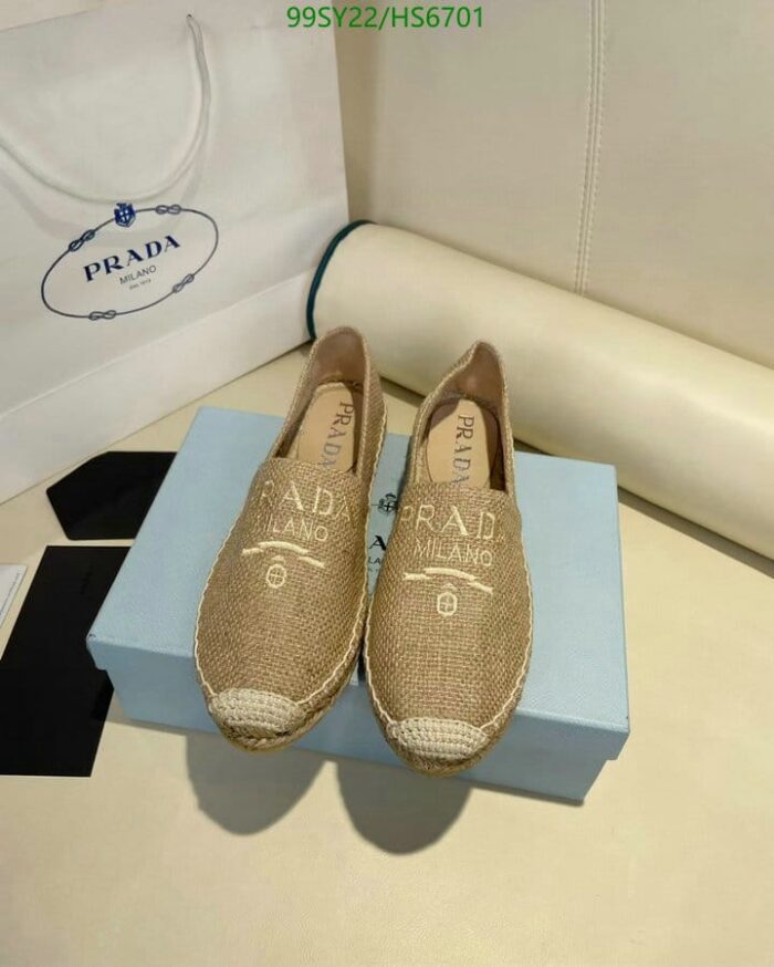Alternative view of PRADA LINEN ESPADRILLES BEIGE