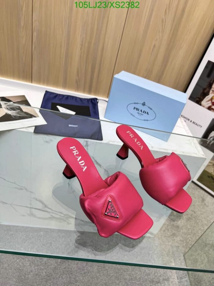 Alternative view of PRADA SOFT PADDED NAPPA SANDALS