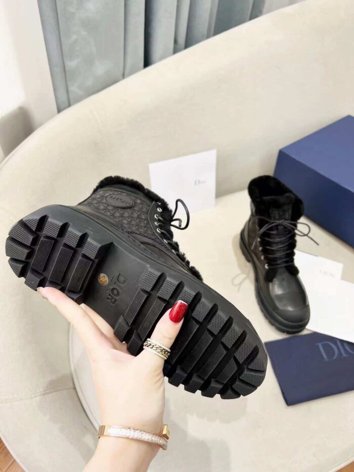 Alternative view of DIOR EXPLORER ANKLE BOOT BLACK OBLIQUE AND CALFSKIN