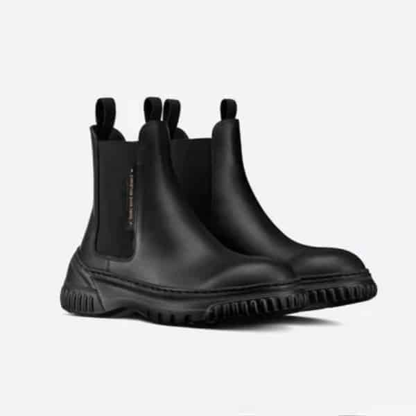DIOR D-RACER ANKLE BOOT BLACK CALFSKIN KDI780VEAS900