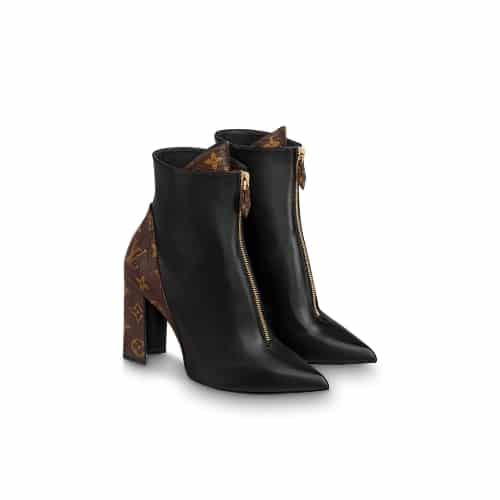 LOUIS VUITTON MATCHMAKE ANKLE BOOTS BLACK 1A84SB