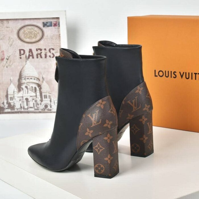 Alternative view of LOUIS VUITTON MATCHMAKE ANKLE BOOTS BLACK 1A84SB