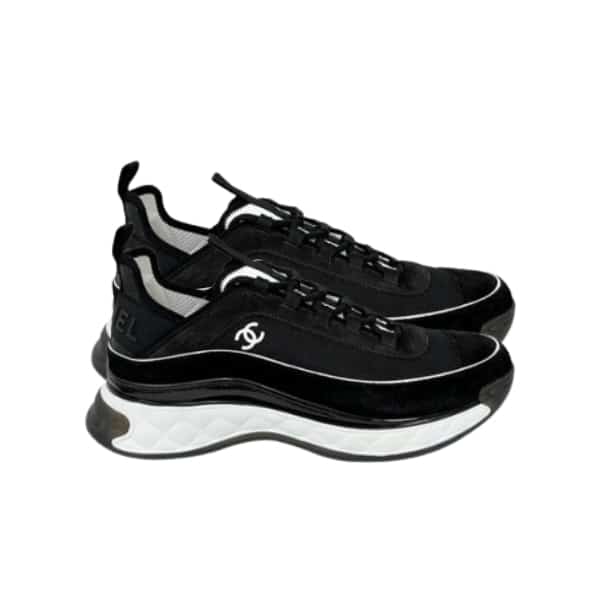 CHANEL WOMEN'S SUEDE SNEAKER BLACK G39072 Y55826 K4284