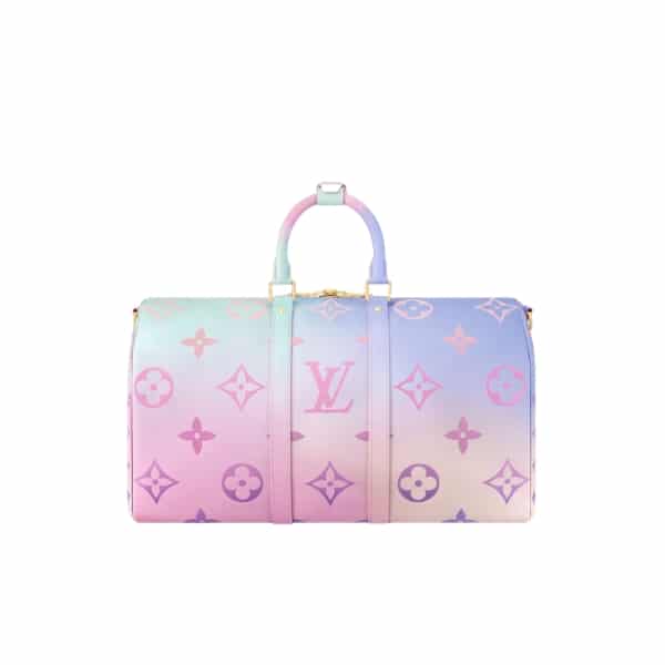 LOUIS VUITTON KEEPALL BANDOULIERE SUNRISE PASTEL 45CM