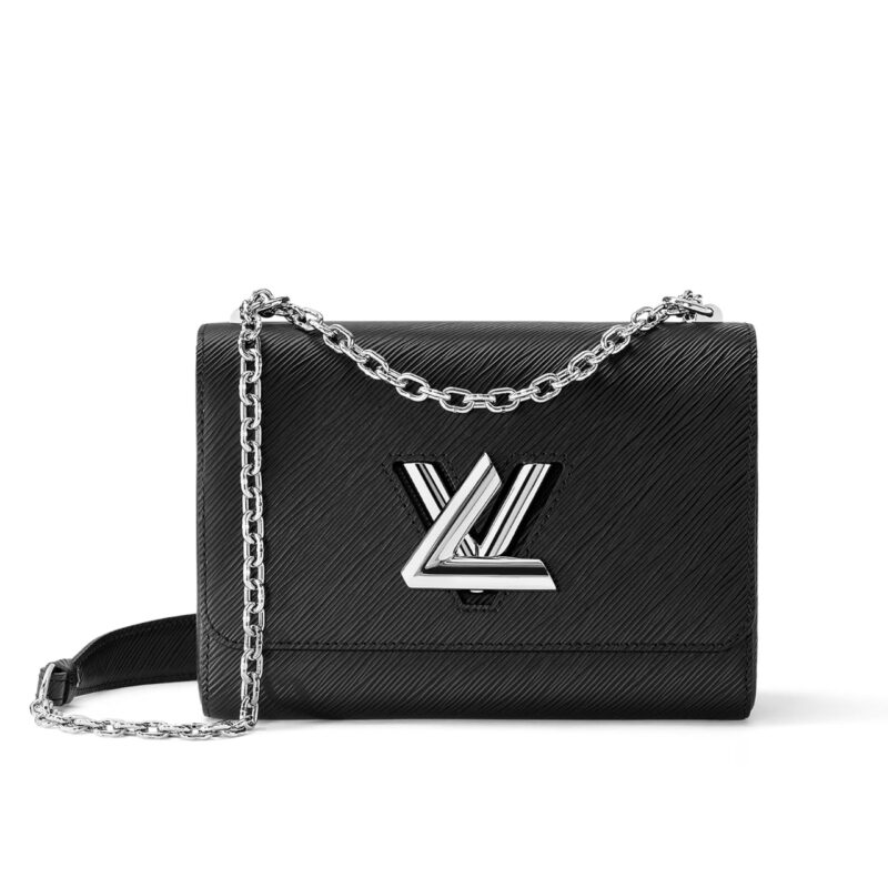 LOUIS VUITTON TWIST MM BAG BLACK 23CM M21110