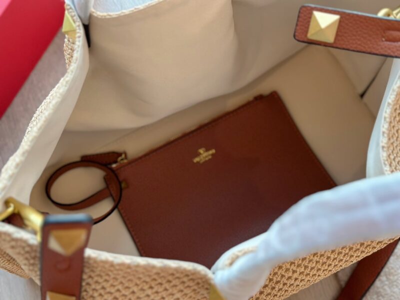 Alternative view of VALENTINO GARAVANI MEDIUM STRAW SUMMER TOTE BEIGE 38CM 2W0B0K39YCE D84