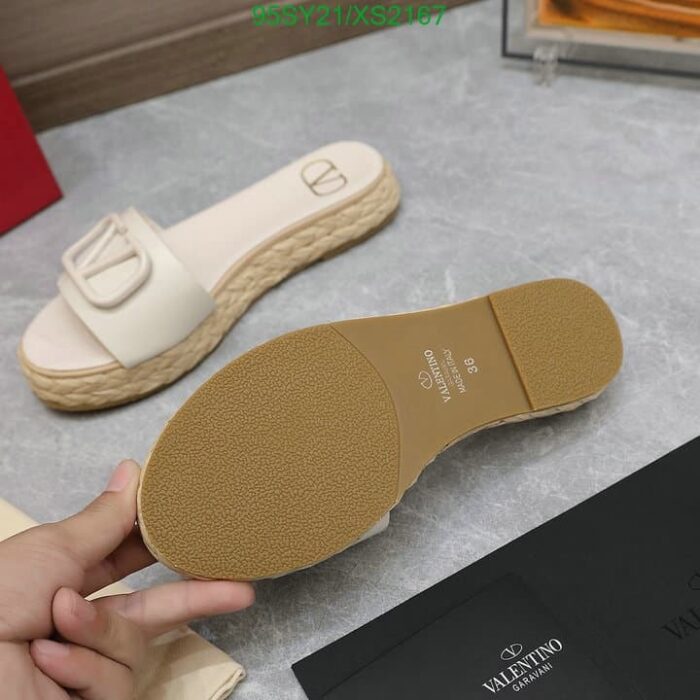 Alternative view of VALENTINO GARAVANI VLOGO SIGNATURE SLIDE SANDALS WHITE