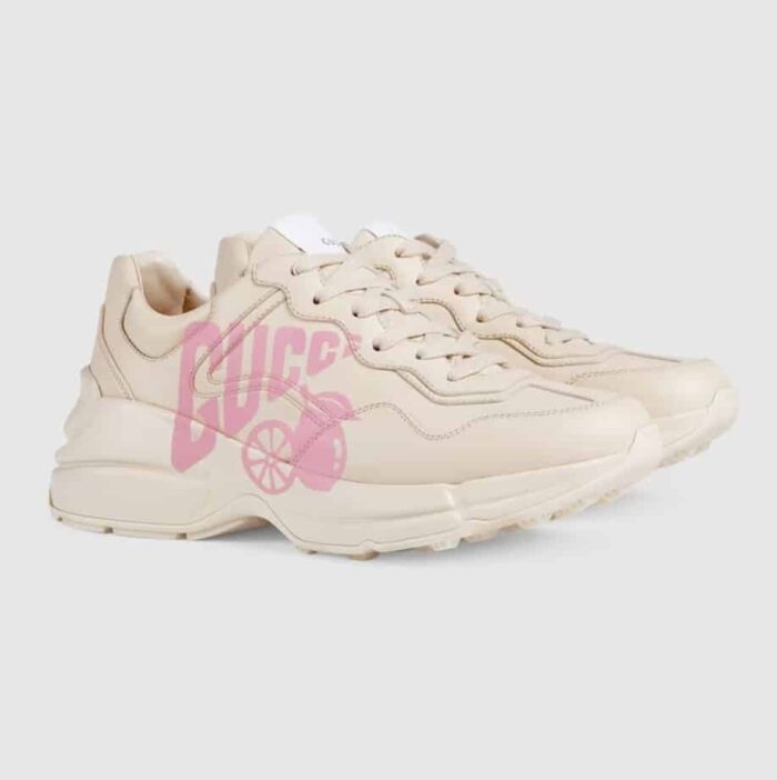 GUCCI WOMEN'S RHYTON LEMON GUCCI SNEAKER ‎684900 DRW00 9522