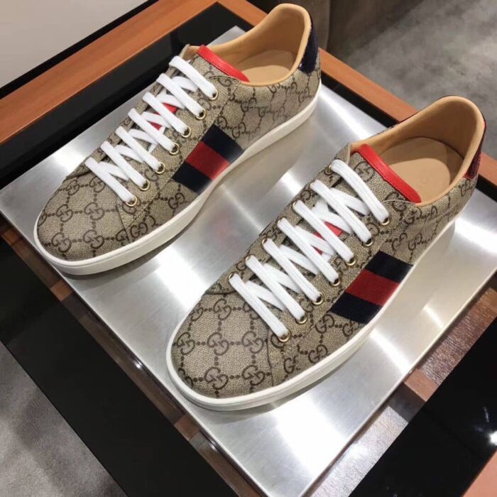 Alternative view of GUCCI WOMEN'S ACE GG SUPREME SNEAKER BEIGE 499410 96G50 9768