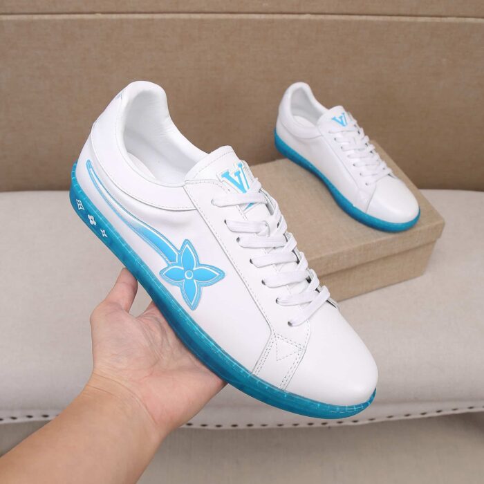 Alternative view of LOUIS VUITTON LUXEMBOURG SAMOTHRACE TRAINERS BLUE 1A9FZ4