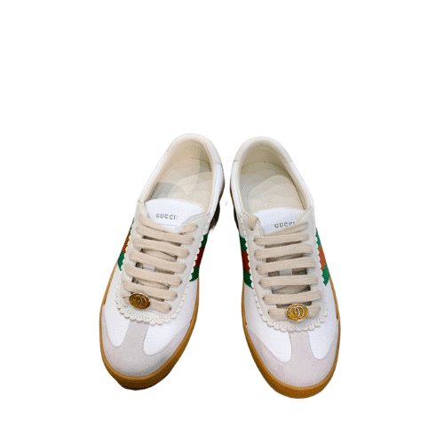 GUCCI WOMEN'S LEATHER WEB MULTICOLOR WHITE