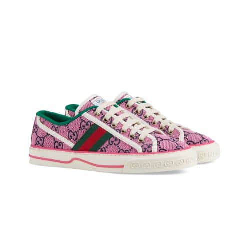 GUCCI WOMEN'S GG TENNIS 1977 SNEAKER IN PINK