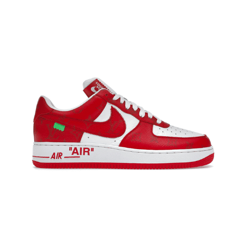 LOUIS VUITTON AND NIKE AIR FORCE 1 BY VIRGIL ABLOH WHITE COMET RED 1A9VA9
