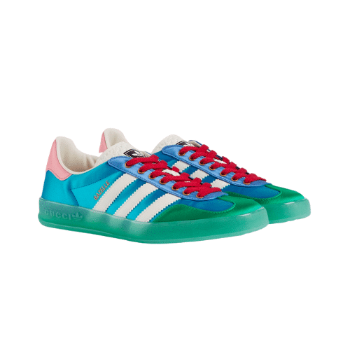 GUCCI x ADIDAS GAZELLE SNEAKER IN LIGHT BLUE 707867 U7R10 3660