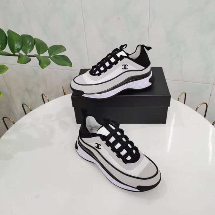 Alternative view of CHANEL WOMEN'S SUEDE SNEAKER WHITE G39070 Y56144 0Q241