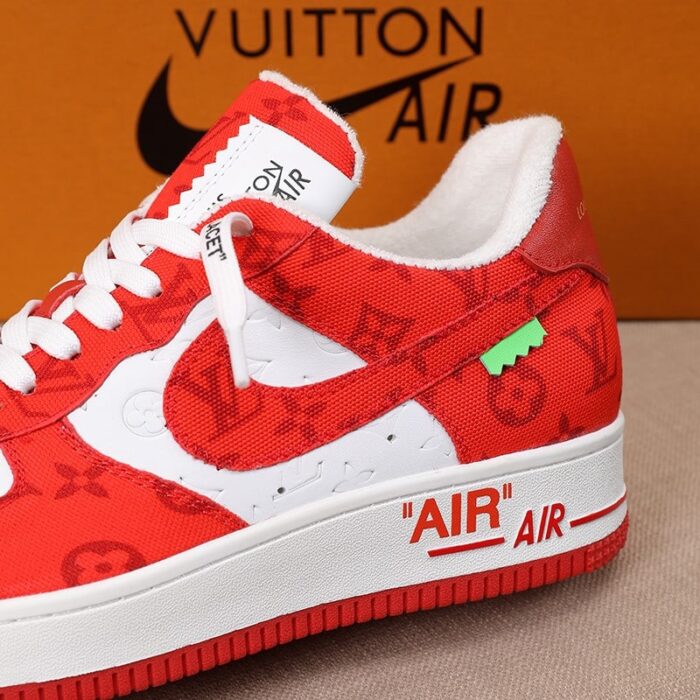 Alternative view of LOUIS VUITTON AND NIKE AIR FORCE 1 BY VIRGIL ABLOH  WHITE COMET RED 1A9VA9