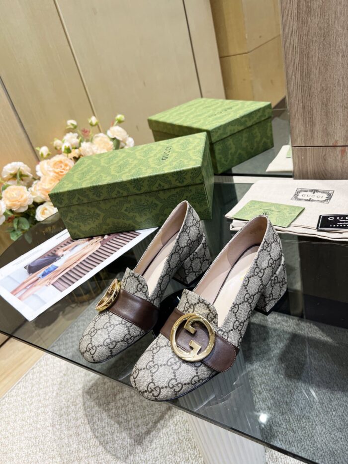 Alternative view of GUCCI WOMEN'S BLONDIE PUMP BEIGE ‎701711 9I650 9769