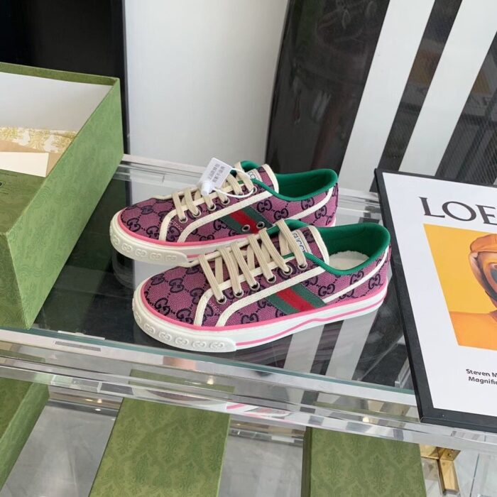 Alternative view of GUCCI WOMEN'S GG TENNIS 1977 SNEAKER IN PINK