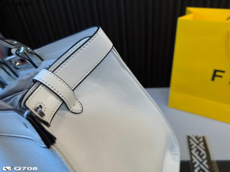 Alternative view of FENDI PEEKABOO FF LOGO XTOTE BLACK AND WHITE 40CM