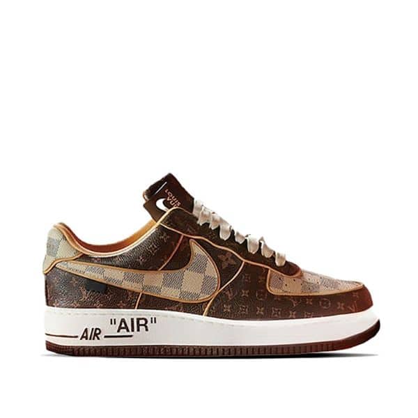 LOUIS VUITTON NIKE AIR FORCE 1 LOW MONOGRAM BROWN DAMIER AZUR