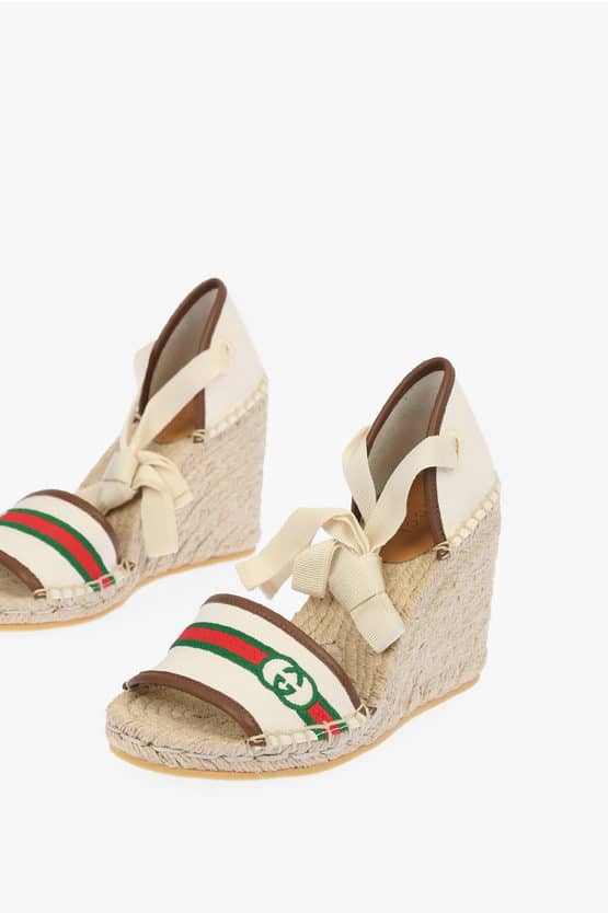 GUCCI WOMEN'S PLATFORM ESPADRILLE SANDALS 652895