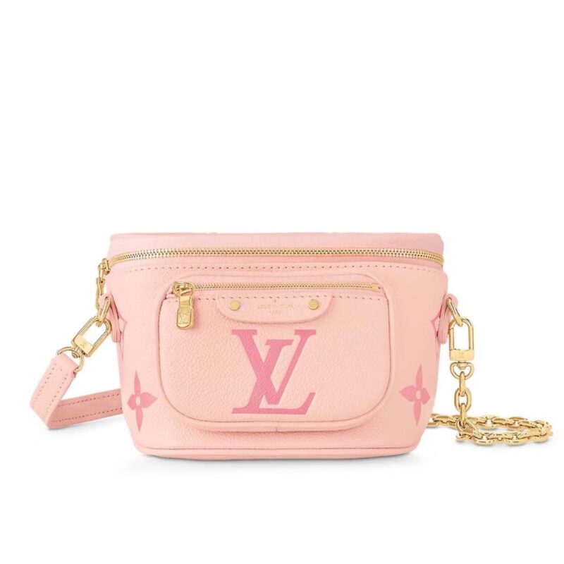 LOUIS VUITTON MINI BUMBAG PINK 18CM M82347