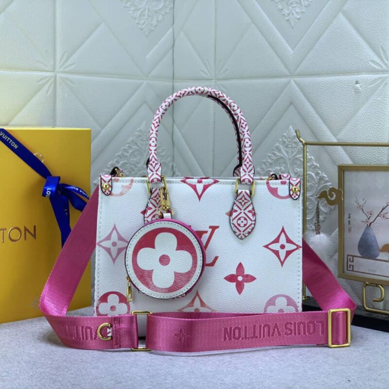 Alternative view of LOUIS VUITTON ONTHEGO PM BAG PINK 25CM M22976