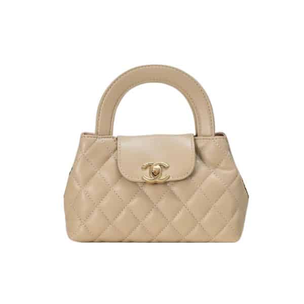 CHANEL MINI SHOPPING BAG BEIGE 19CM