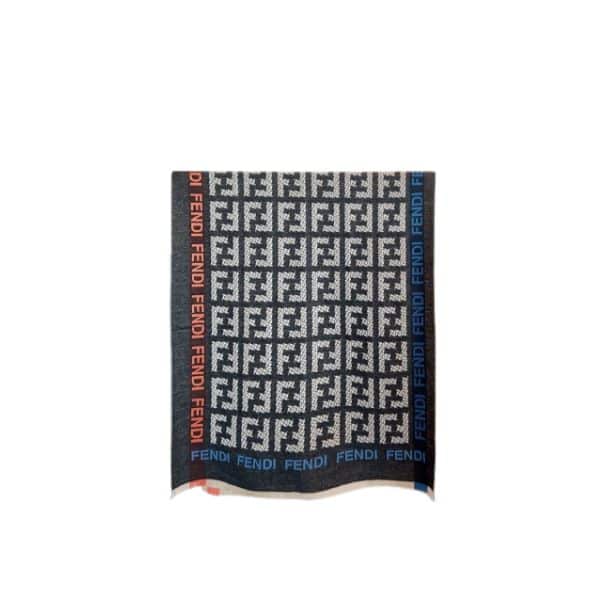FENDI FF CASHMERE SCARF BLACK