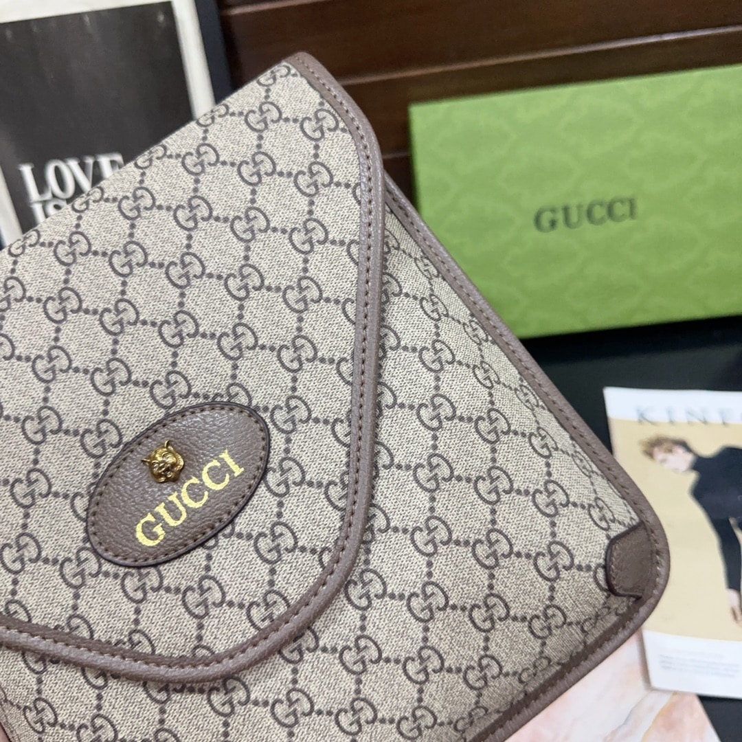GUCCI NEO VINTAGE GG MEDIUM MESSENGER BAG BEIGE 27CM - Image 6