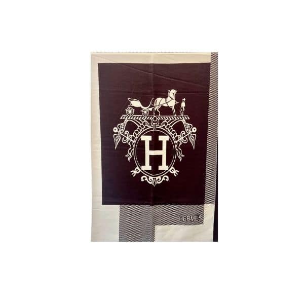 HERMES WINTER MUFFLER BROWN