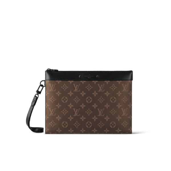 LOUIS VUITTON TO GO POCHETTE MONOGRAM BROWN 30CM