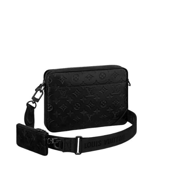 LOUIS VUITTON DUO MESSENGER BAG BLACK 25CM M69827