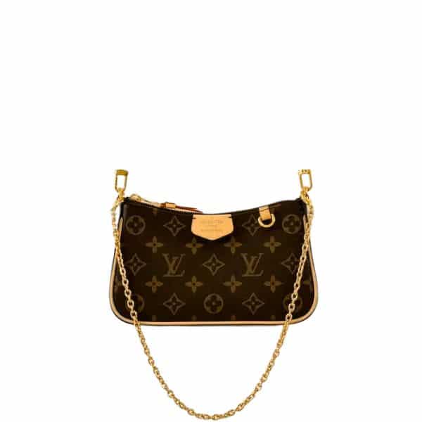 LOUIS VUITTON MONOGRAM POCHETTE BROWN 20CM
