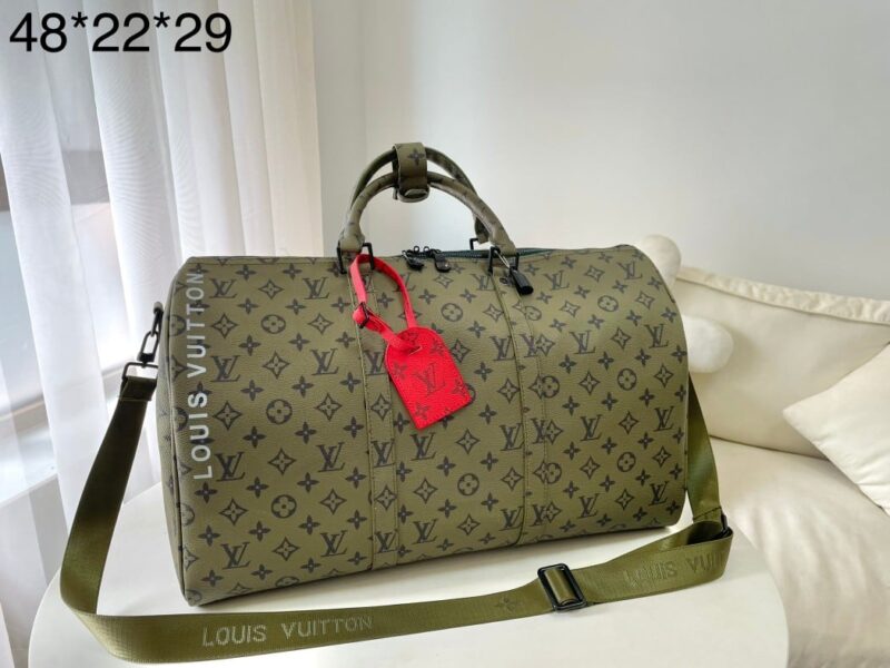 Alternative view of LOUIS VUITTON KEEPALL BANDOULIÈRE 55 BAG GREEN 48CM M23963