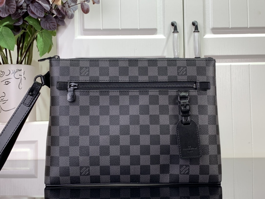 LOUIS VUITTON TAKEOFF BAG DAMIER BLACK 30CM N40505 - Image 2