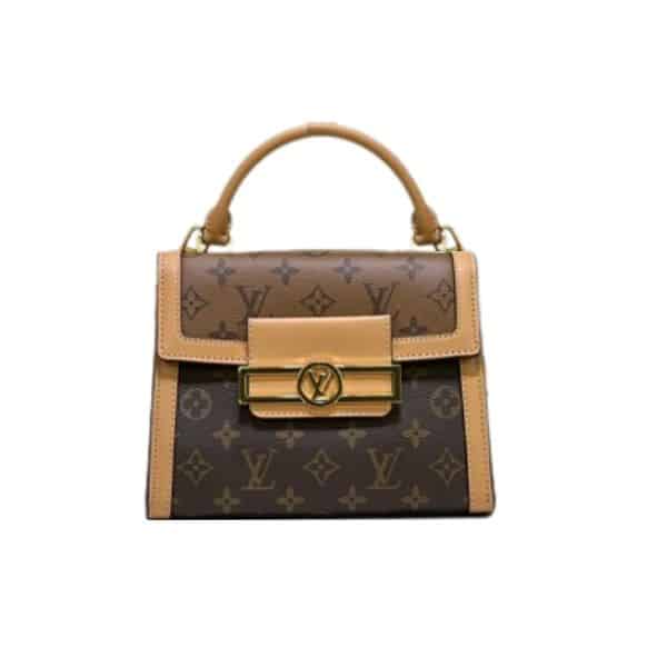 LOUIS VUITTON DAUPHINE CAPITALE BAG BROWN 21CM M46751