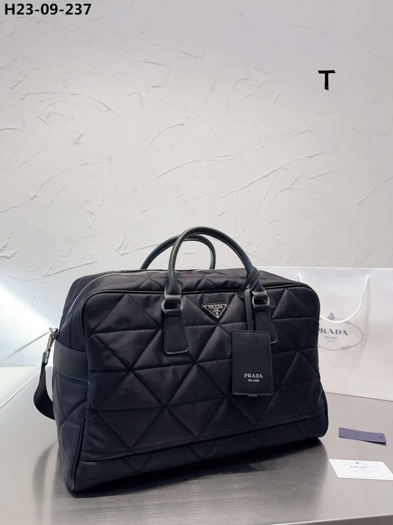 Alternative view of PRADA QUILTED RE NYLON TRAVEL BAG BLACK 43CM 2VA0092DGWF0002VOOO