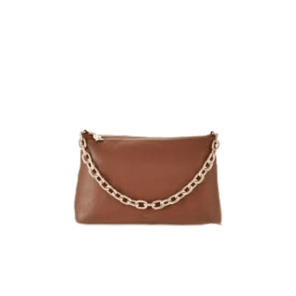 SAINT LAURENT SMOOTH LEATHER MEDIUM PEDRO BAG BROWN