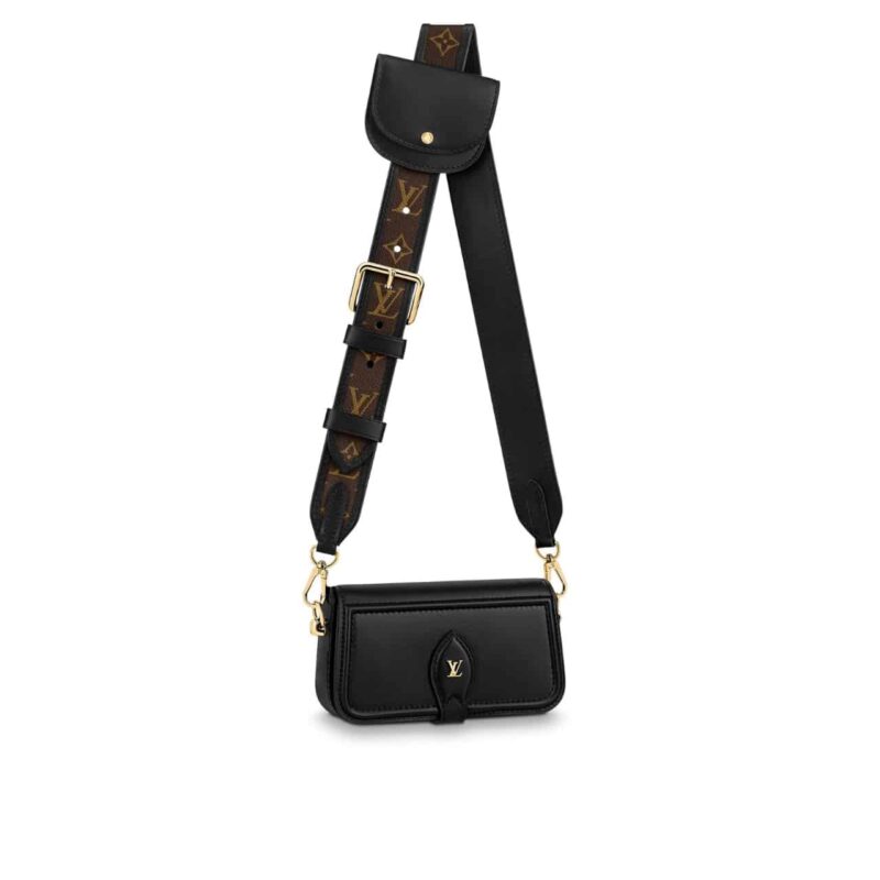 LOUIS VUITTON OFFICIER POUCH WITH STRAP BLACK 23CM M69841