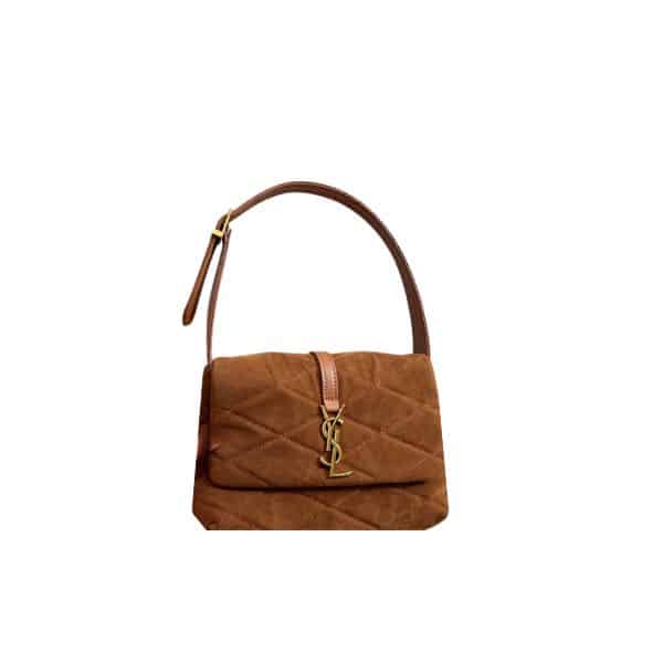 SAINT LAURENT LE 5 À 7 HOBO BAG BROWN 27CM