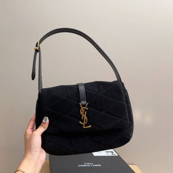 Alternative view of SAINT LAURENT LE 5 À 7 HOBO BAG BLACK 27CM