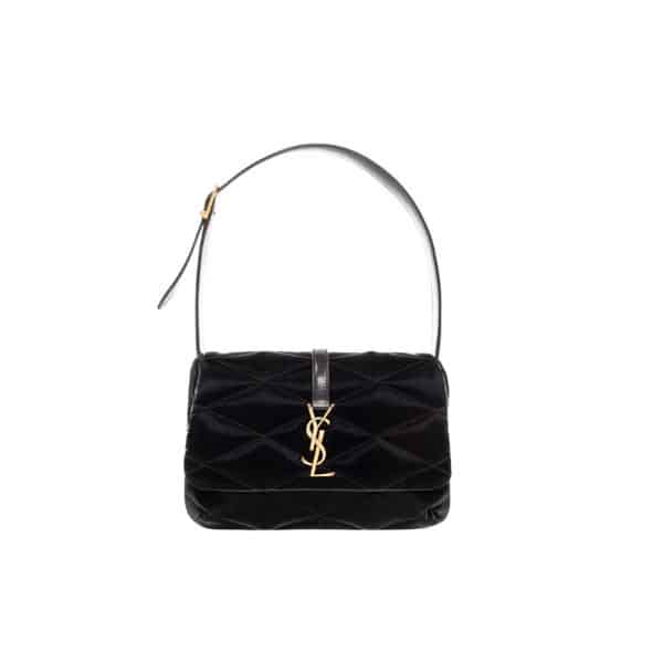 SAINT LAURENT LE 5 À 7 HOBO BAG BLACK 27CM