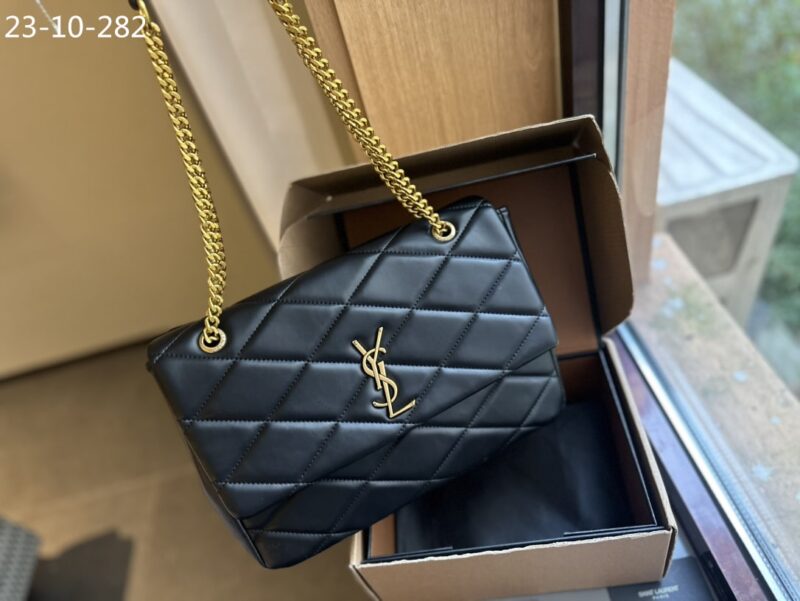 Alternative view of SAINT LAURENT PUFFER BAG BLACK 33CM