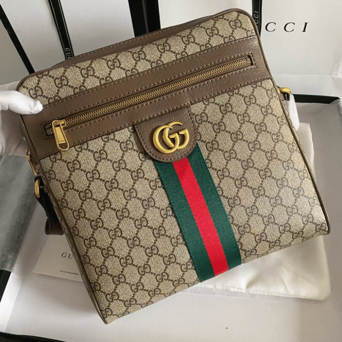 Alternative view of GUCCI OPHIDIA GG BAG BROWN 28CM