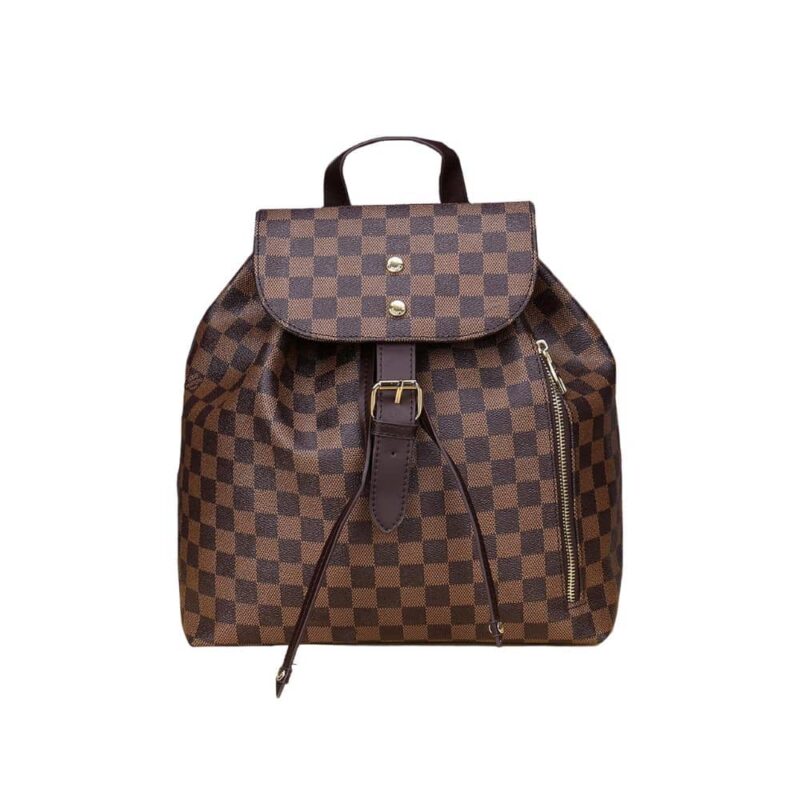 LOUIS VUITTON DAMIER BACKPACK BROWN 26CM