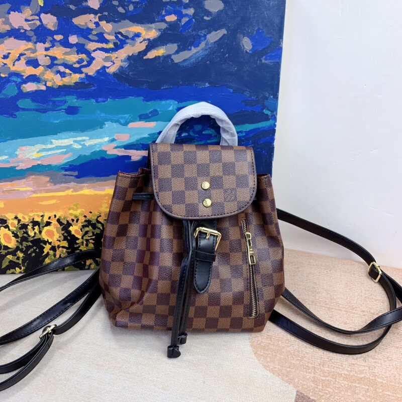 Alternative view of LOUIS VUITTON DAMIER BACKPACK BROWN 26CM